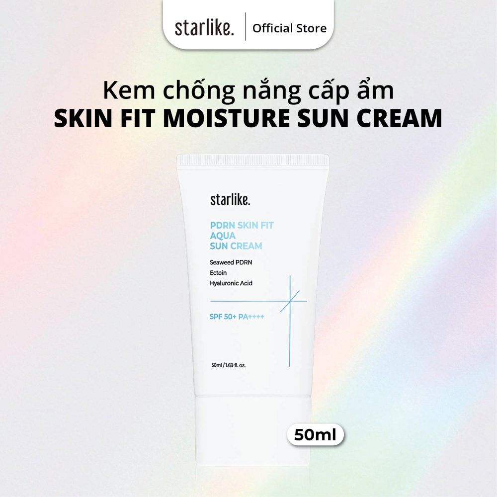 [Starlike] Kem chống nắng SKIN FIT AQUA SUN CREAM 50ml dành cho da nhạy cảm, làm dịu da kích ứng