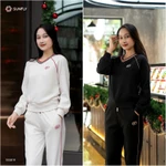 Bộ thể thao nữ poly cotton 2da áo dài quần dài SUNFLY SS5819 — ảnh 6