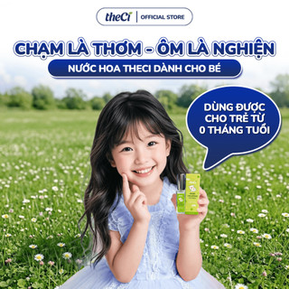 Nước Hoa Cho Bé Theci BABY COLOGNE GREEN BLOOM  Không Cồn, Không Parapen, Dưỡng Ẩm Da, Giúp Thư Giãn Giấc Ngủ Sâu 5ML