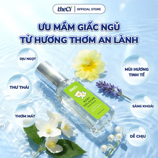 Nước Hoa Cho Bé Theci BABY COLOGNE GREEN BLOOM  Không Cồn, Không Parapen, Dưỡng Ẩm Da, Giúp Thư Giãn Giấc Ngủ Sâu 5ML