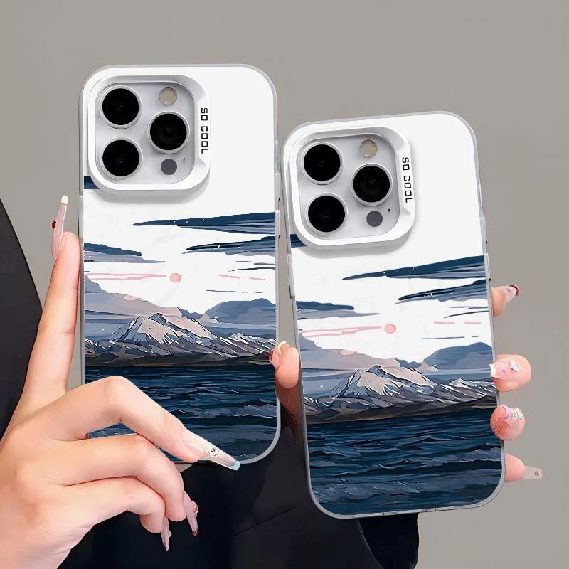 Bãi biển áp dụng cho iphone 17/16/15 apple điện thoại di động 14/13/11 trường hấp thụ từ trong suốt