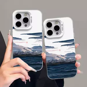 Bãi biển áp dụng cho iphone 17/16/15 apple điện thoại di động 14/13/11 trường hấp thụ từ trong suốt