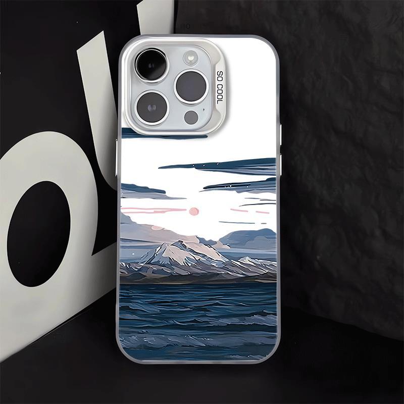 Bãi biển áp dụng cho iphone 17/16/15 apple điện thoại di động 14/13/11 trường hấp thụ từ trong suốt