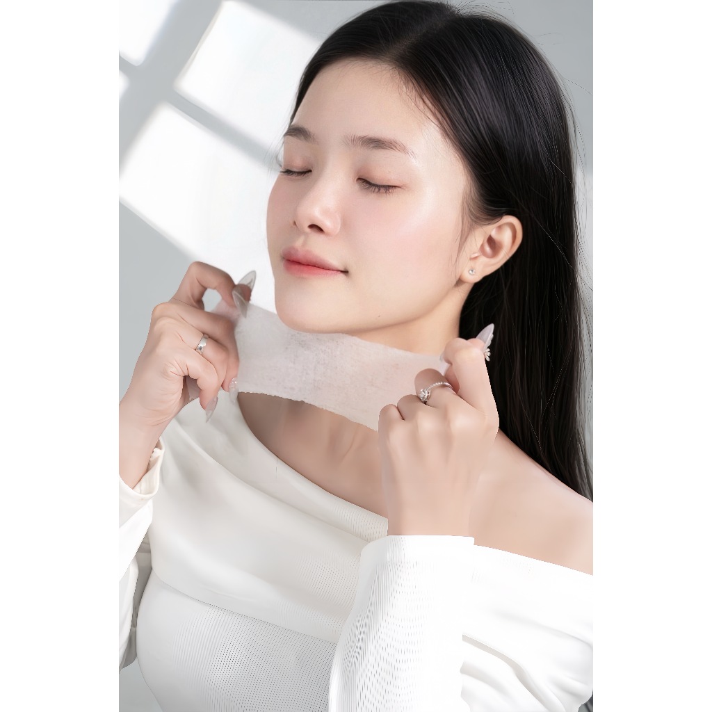 wowstarBông Đắp  BÔNG ĐẮP TONER  toner pad  201 miếng vải Cotton co giãn  thiết kế đục lỗ không dệt để hấp thụ-toner pad