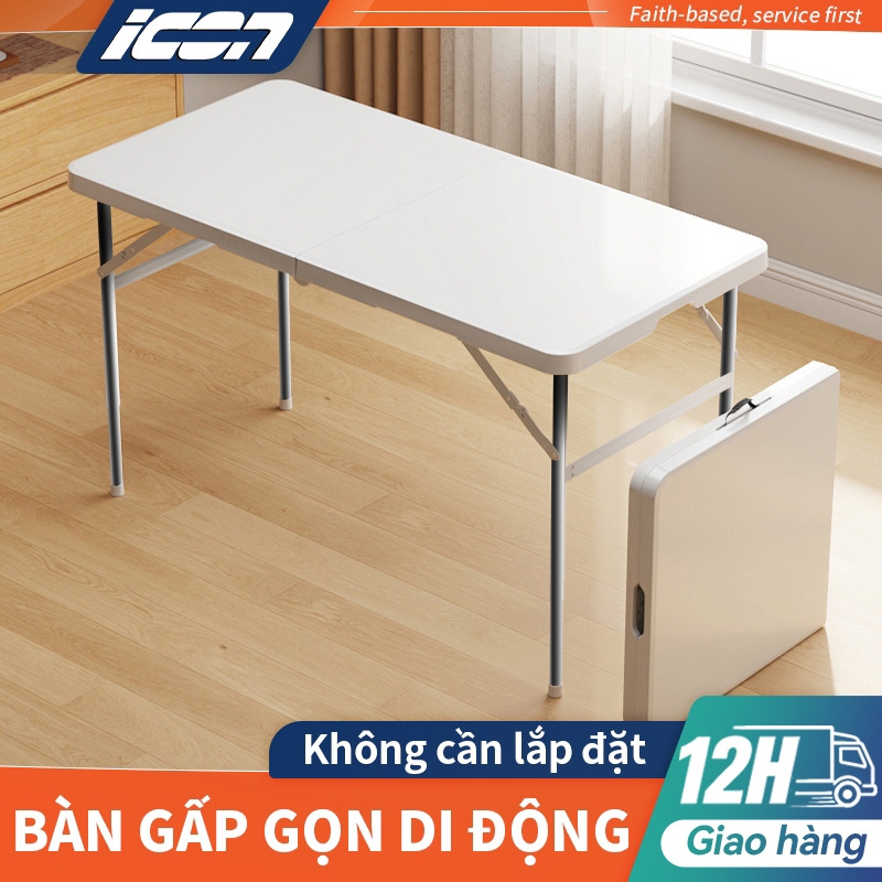 ICON Bàn Gấp Gọn di động，Phù hợp cho sử dụng trong gia đình, văn phòng và ngoài trời（Không cần cài đặt）