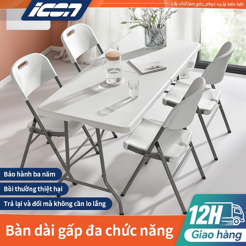 ICON Bàn Gấp Gọn di động，Phù hợp cho sử dụng trong gia đình, văn phòng và ngoài trời（Không cần cài đặt）