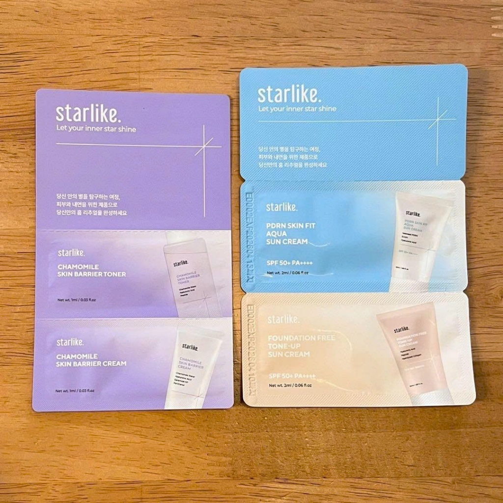 [Starlike] Set 2 Gói Quà Tặng Kem Chống Nắng Nâng Tone FREE TONE UP và SKIN FIT AQUA, Hiệu Quả Chống Nắng Sạm Da Đến 24h