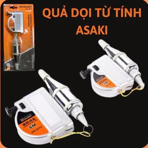 Quả dọi có từ tính Asaki 3m và 6m,quả dọi từ tự động Asaki AK-2571 và AK-2572,quả rọi từ lập lòn,lập loong nam châm,lập