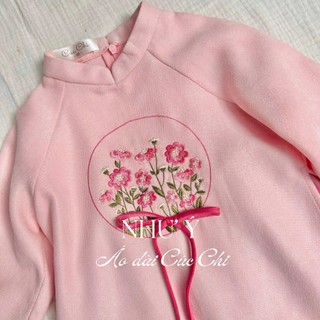Set Bộ áo dài Tết NHƯ Ý TẶNG KÈM MẤN xinh xắn dễ thương áo dài cho mẹ và bé, áo dài tết 2026