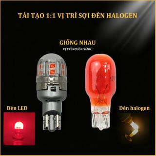 2 bóng đèn phanh LED cho VF5/VF5 Plus, màu đỏ, chân cắm T15.​