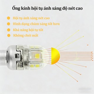 2 bóng đèn phanh LED cho VF5/VF5 Plus, màu đỏ, chân cắm T15.​