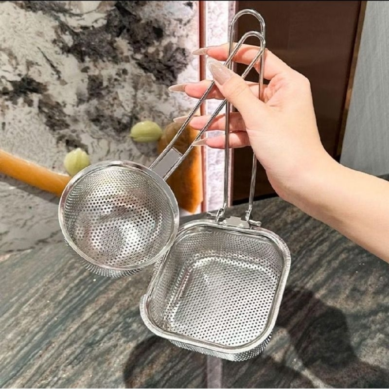 Bộ Muôi Ăn Lẩu, Vợt Nhúng Lẩu, Nhúng Mì, Muôi Cài Nồi Lẩu Lọc Vớt Thức Ăn, Chất Liệu Inox 304 An Toàn