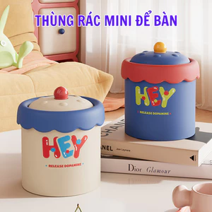 Thùng Rác Mini Để Bàn – Hộp Đựng Đa Năng, Dùng Cho Bàn Học Bàn Làm Việc, Kiểu Dáng Gọn Gàng