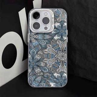 Thủy triều hoa áp dụng cho iphone 17/16/15 apple điện thoại di động vỏ 14/13/11 hấp thụ từ trong suốt vỏ