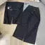 YURI JEANS - (Mã20) Quần Jeans Nữ Xếp Ly Ống Rộng Màu Đen Xám Phối Nắp Túi