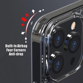 Ốp Trong Suốt Chống Ố Vàng PC Cứng Bảo Vệ Camera Chống Sốc Cho IP 11 12 13 14 15 16 17 Promax PK043
