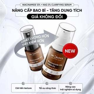 Serum DrCeutics Mờ Thâm Dưỡng Sáng Kiểm Soát Dầu Thừa Niacinamide 12% + NAG 5% Clarifying (40g)