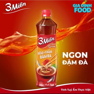 Thùng x18 Chai Nước Mắm Chấm Cá Cơm 3 Miền Chai 800ml