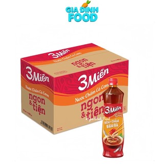 Thùng x18 Chai Nước Mắm Chấm Cá Cơm 3 Miền Chai 800ml