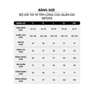 5BTD05 Đồ bộ nỉ nữ CARDINA chất liệu nỉ tăm lông cừu áo cổ tròn dài tay và quần dài suông phối viền 5BTD05