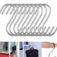 Combo 30 cái móc treo đồ chữ S tiện dụng sáng bóng không gỉ 7.4cm