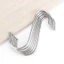 Combo 30 cái móc treo đồ chữ S tiện dụng sáng bóng không gỉ 7.4cm