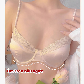 Áo Lót Lụa Satin ENMA Mút Mỏng Kết Hợp Chút Ren Quyến Rũ Nâng Ngực Thoải Mái Nhẹ Nhàng BRA16