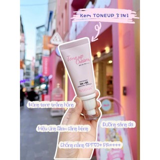 Kem Nâng Tone Chống Nắng HA+ B5 WHISIS Tone Up Cream SPF 50+ PA++++ 50ml - Bebeau