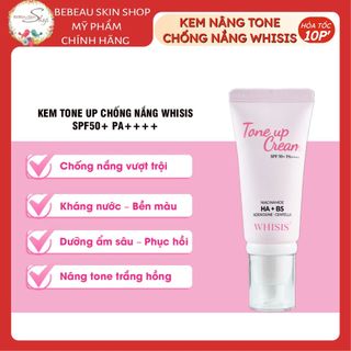 Kem Nâng Tone Chống Nắng HA+ B5 WHISIS Tone Up Cream SPF 50+ PA++++ 50ml - Bebeau