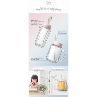Máy xay sinh tố cầm tay 2 cối Bear BL-4H04M,150W, Lưỡi dao 4 cánh xay đá bi, trái cây, BH 18 Tháng