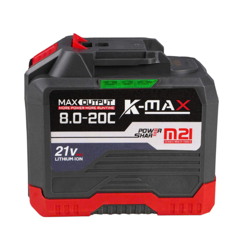 Combo 2 Pin 20C Tặng 1 Sạc KMAX Dung Lượng Cao Chân Pin Phổ Thông Dùng Cho Máy Mài, Khoan