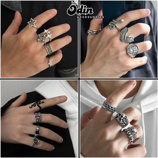 Men's Titanium Steel Ring, adjustable by Odin Accessories
