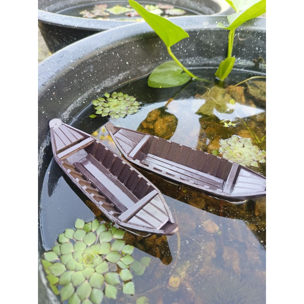 xuồng ba lá miền tây thả hồ cá cảnh 16cm, để hồ thủy sinh, cá cảnh , trang trí hồ cá
