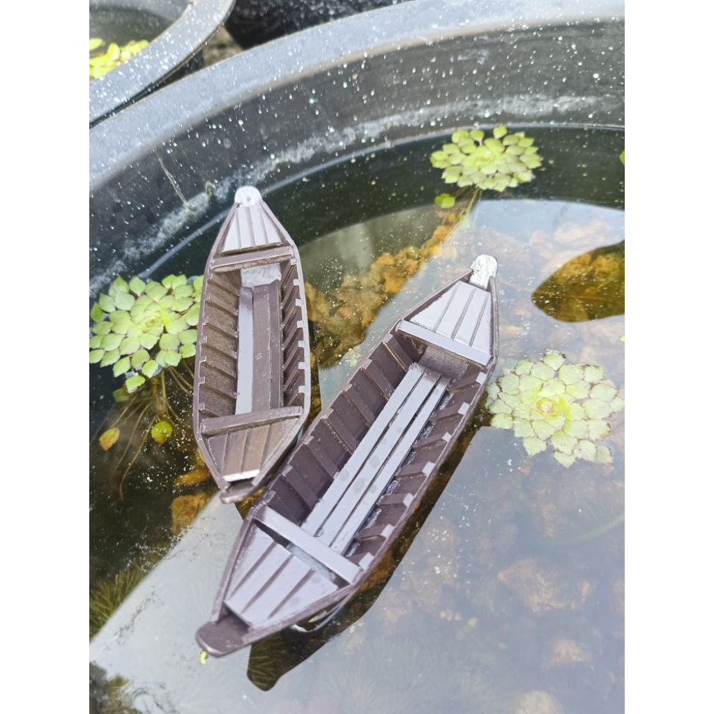 xuồng ba lá miền tây thả hồ cá cảnh 16cm, để hồ thủy sinh, cá cảnh , trang trí hồ cá