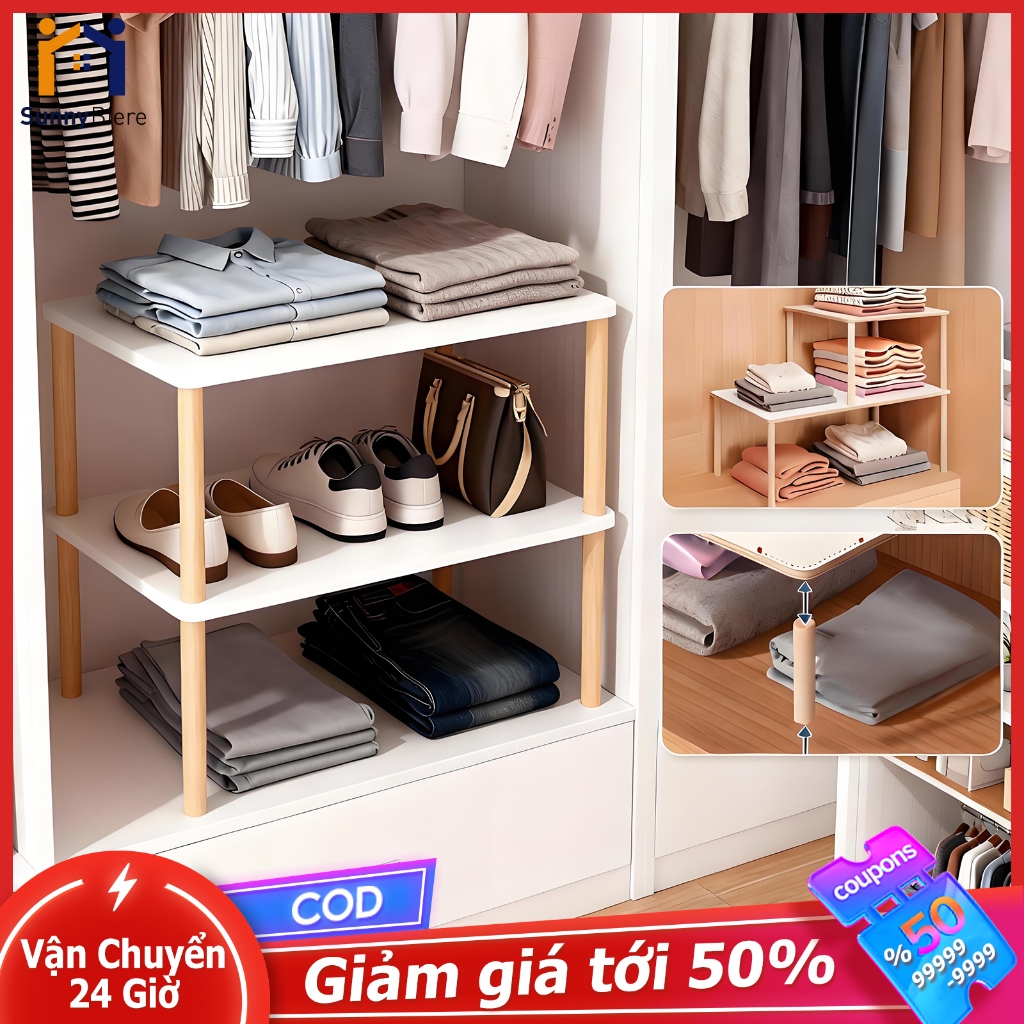 SUNNY Bàn nhỏ tủ quần áo bàn mini hỗ trợ để đồ gấp tạo thêm mặt phẳng lưu trữ gọn gàng thích hợp nhà