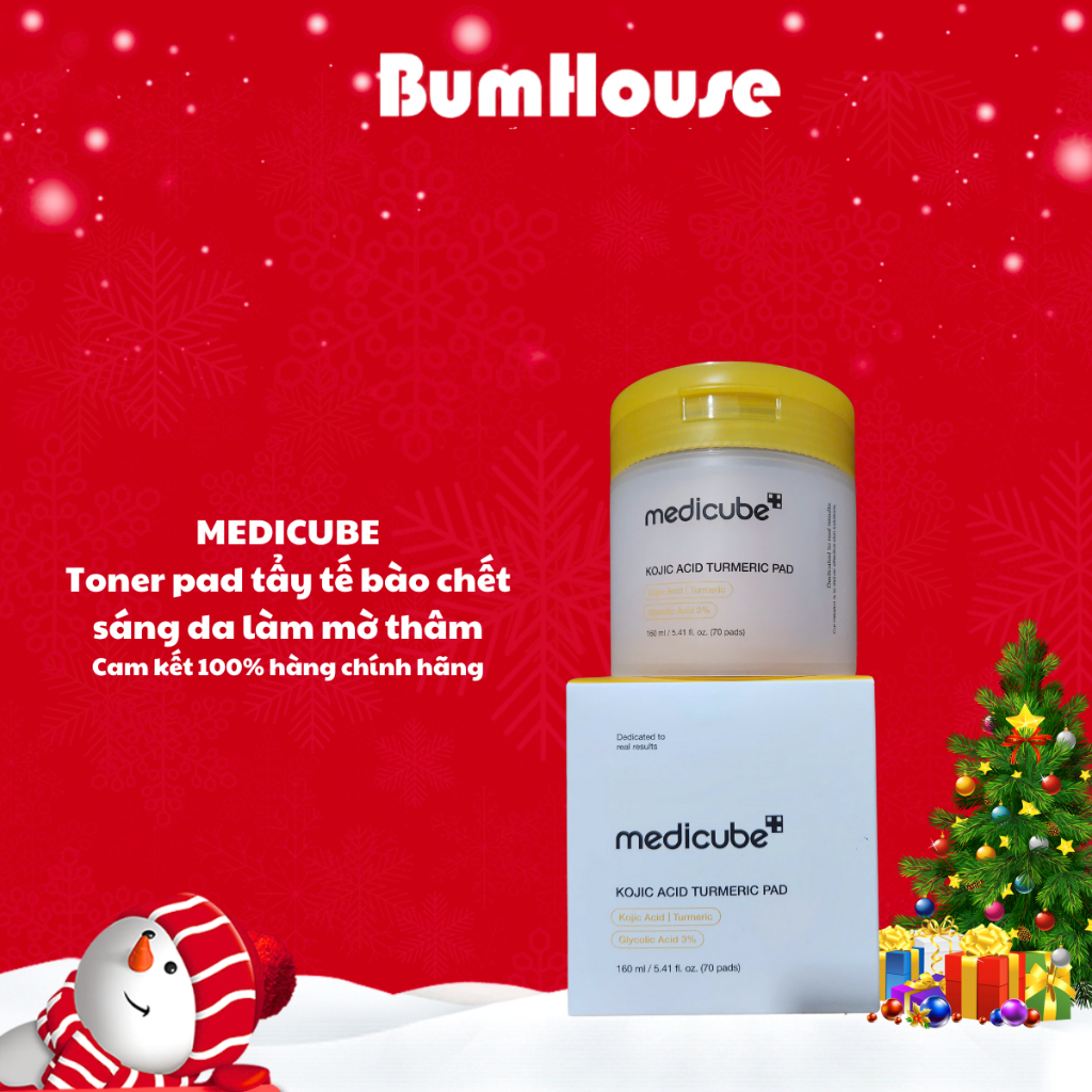 Toner Pad Medicube Kojic Acid Turmeric Pad 160ml - 70 miếng