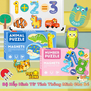 Bộ Đồ Chơi Xếp Hình Trí Tuệ Từ Tính Cho Bé Từ 2 Tuổi, Đa Dạng Chủ Đề - Đồ Chơi Giáo Dục Sớm Cho Bé Phát Triển Toàn Diện