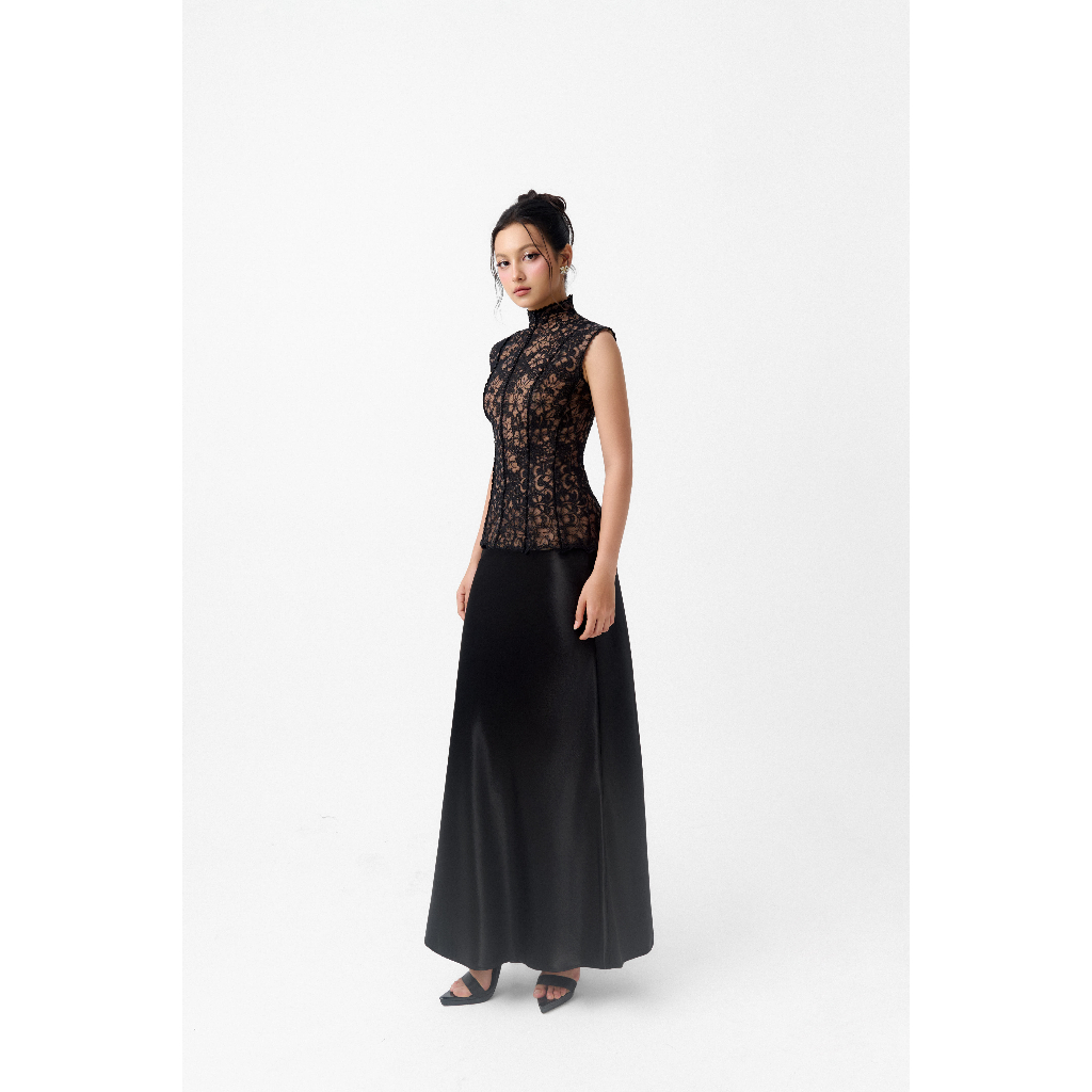Chân Váy Lụa SORA SKIRT Dáng Dài Thiết Kế Đuôi Cá Cao Cấp – Form Xòe Nhẹ, Thời Trang Dự Tiệc