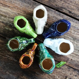 Tăm Voi Gốm 5 Màu - Gốm Xưa Lái Thiêu Cho Người Hoài Niệm