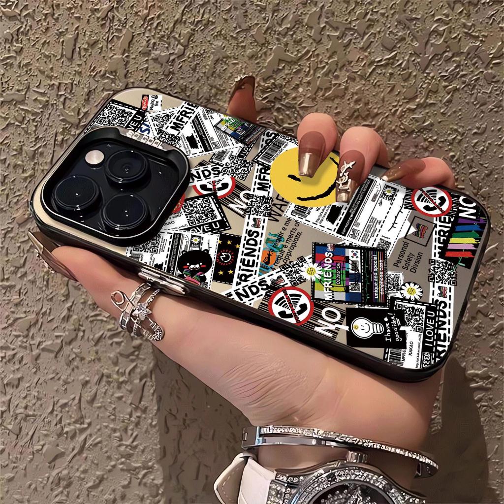 Chế độ khuôn mặt cười được áp dụng cho iphone 17/16/15 apple điện thoại trường 14/13/11 hấp thụ từ trong suốt vỏ