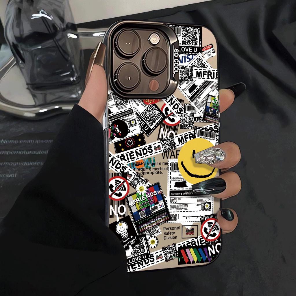 Chế độ khuôn mặt cười được áp dụng cho iphone 17/16/15 apple điện thoại trường 14/13/11 hấp thụ từ trong suốt vỏ