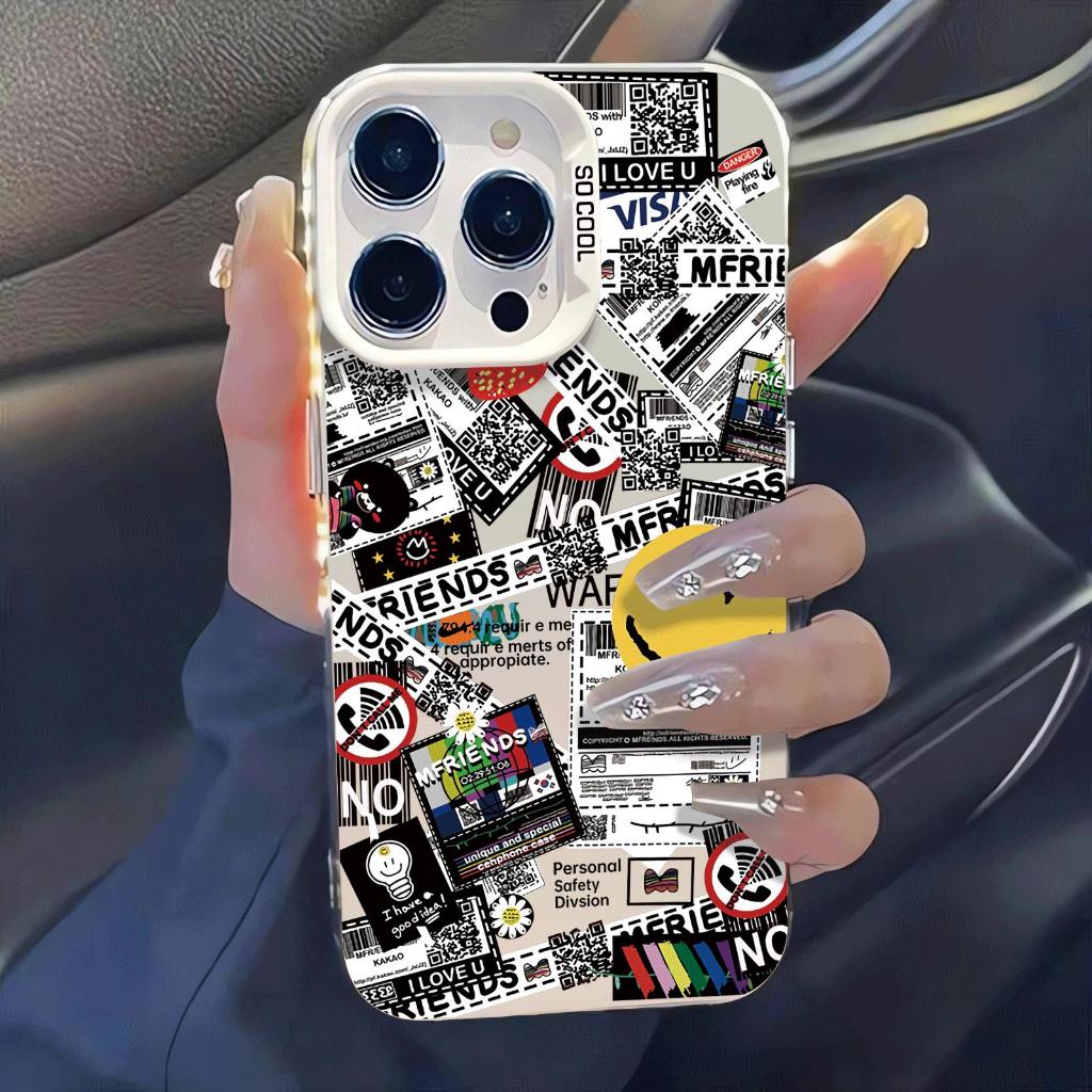 Chế độ khuôn mặt cười được áp dụng cho iphone 17/16/15 apple điện thoại trường 14/13/11 hấp thụ từ trong suốt vỏ