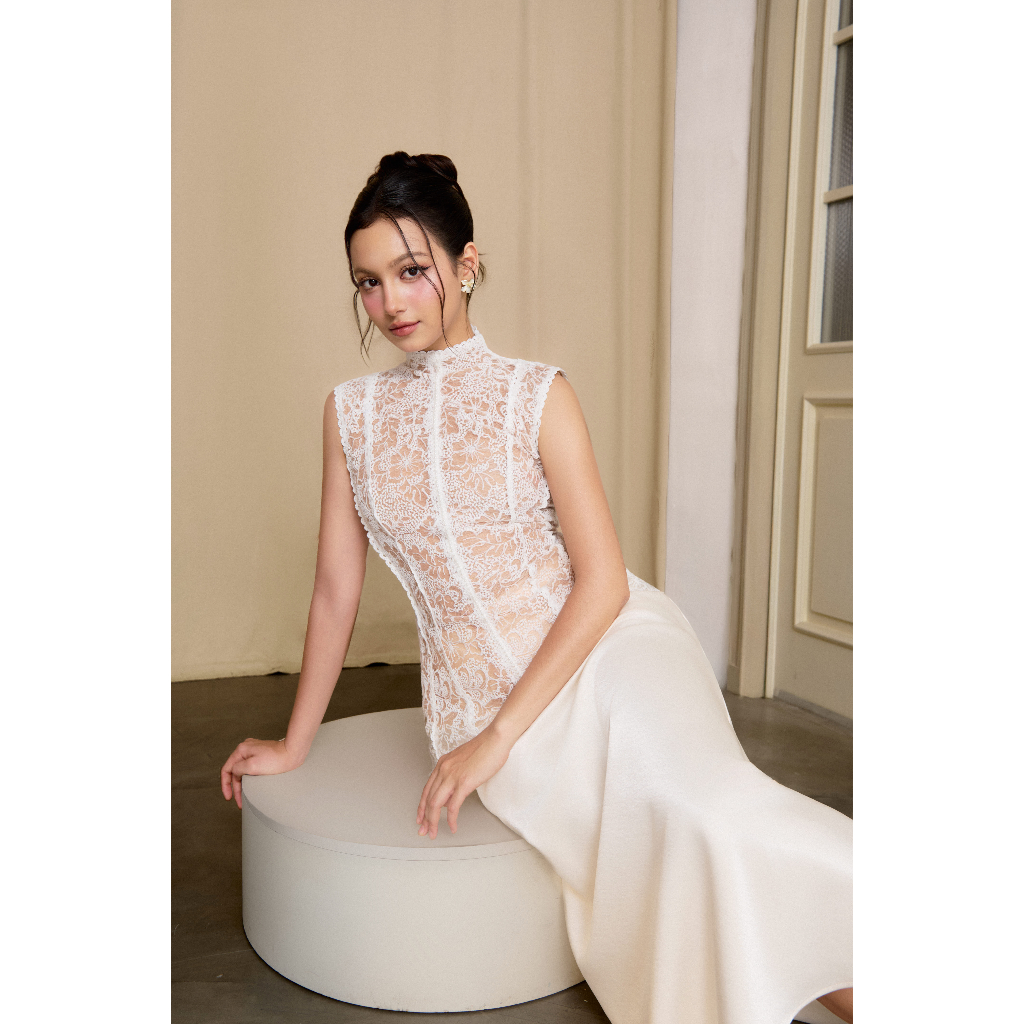 Chân Váy Lụa SORA SKIRT Dáng Dài Thiết Kế Đuôi Cá Cao Cấp – Form Xòe Nhẹ, Thời Trang Dự Tiệc
