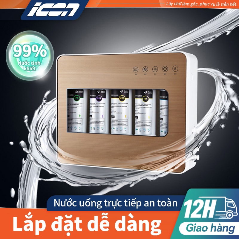 Máy lọc nước 5 cấp ICON cao cấp - 5 lõi lọc sạch 99.9% tạp chất, tiết kiệm điện, dễ lắp đặt