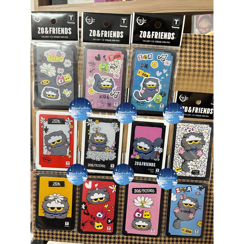 Bộ sưu tập thẻ G-DRAGON T-money ZO&FRIENDS Transportation Card