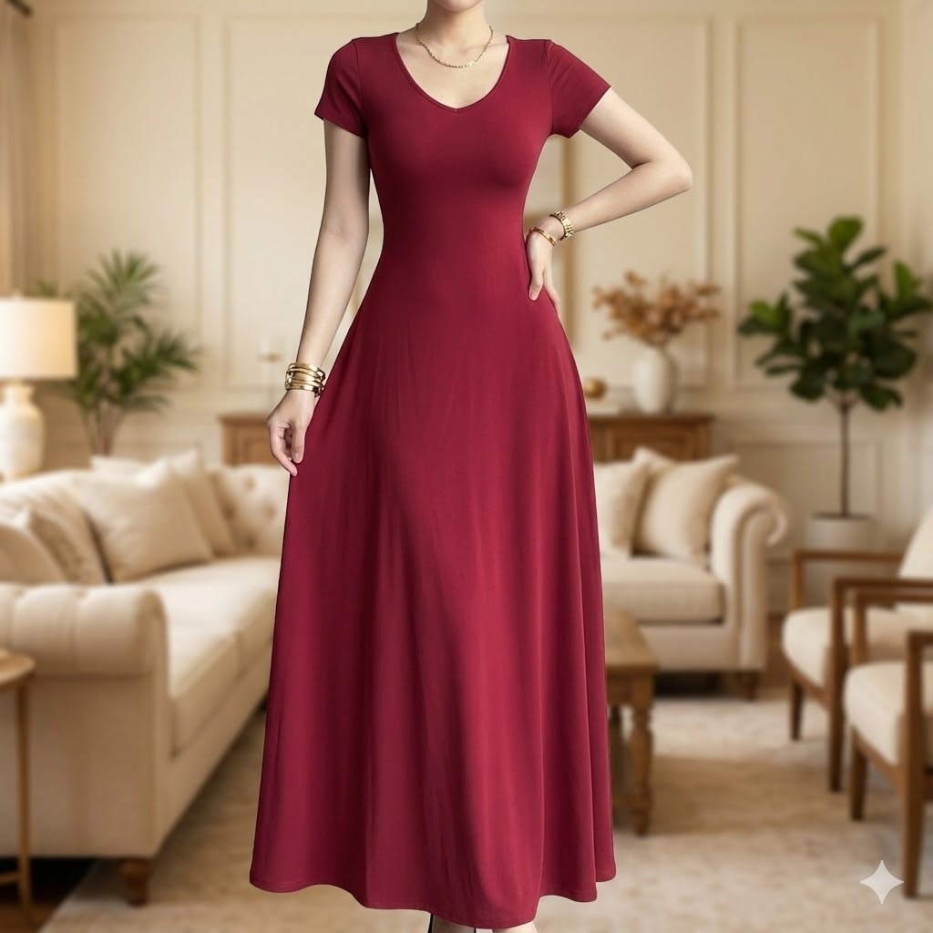 Đầm body nữ cổ tim tay ngắn dáng xòe kiểu đơn giản đi tiệc đi chơi sang chảnh Yourname Dress YN202