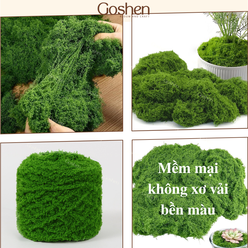 Bột rêu nhựa, rêu nhân tạo trang trí gốc cây, làm tiểu cảnh sân vườn ...