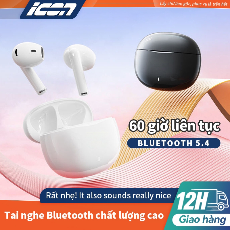 ICON Tai nghe stereo không dây TWS Bluetooth 5.4，Có Chống Nước IPX5 Hoạt động trên tất cả các điện thoại di động