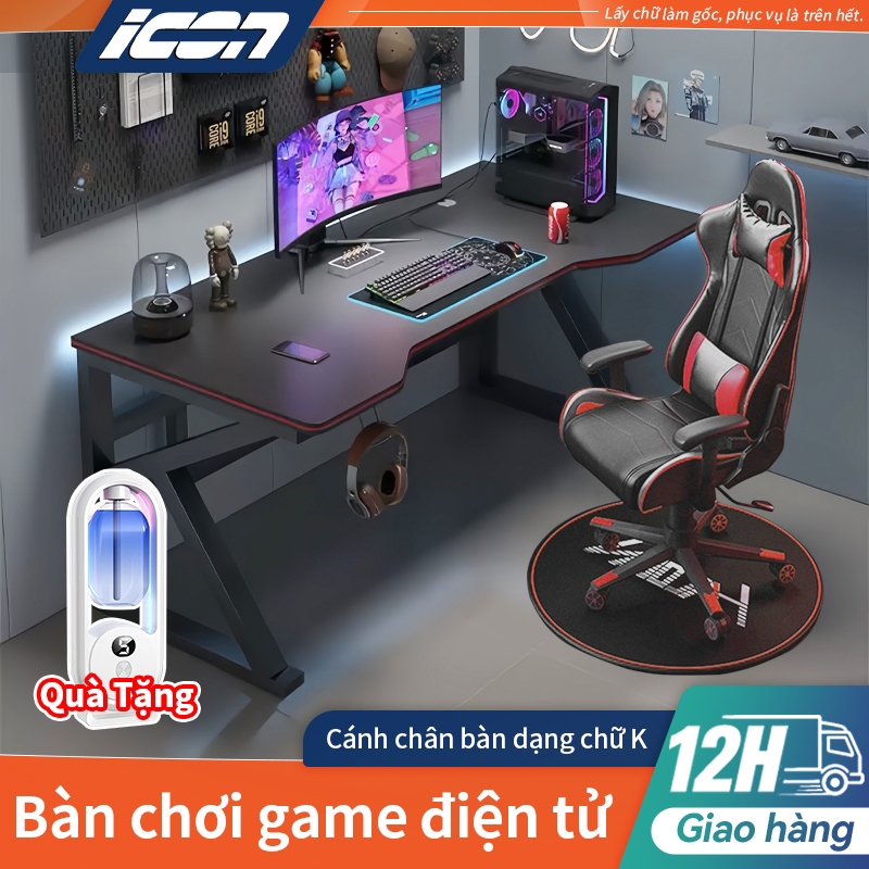 Bàn game gaming ICON bàn làm việc，Bàn làm việc có khung được tăng dày và nâng cấp