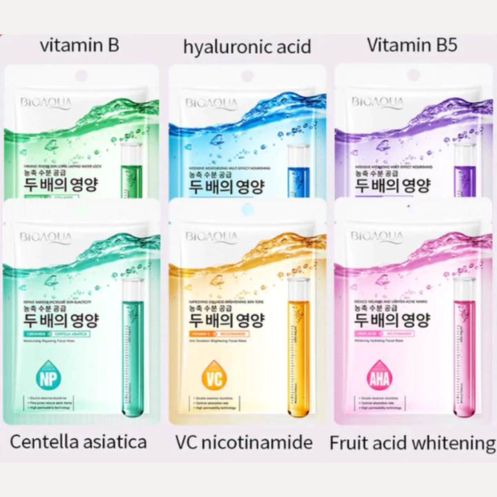 COMBO 30 mặt nạ dưỡng ẩm mặt nạ giấy mặt nạ dưỡng trắng da cấp ẩm da mặt phục hồi trắng da mặt b5 collagen chống oxy hóa